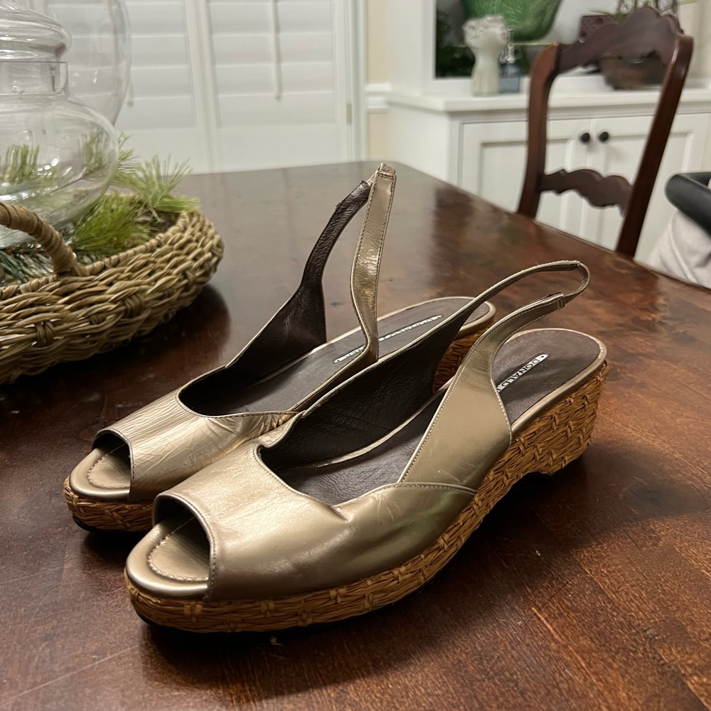 Gold sandals